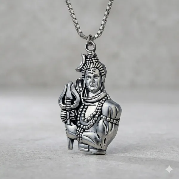 Stainless_Steel_Oxidised_Silver_Shiva_Trishul_Om_Damaru_Pendant_Combo_For_Men