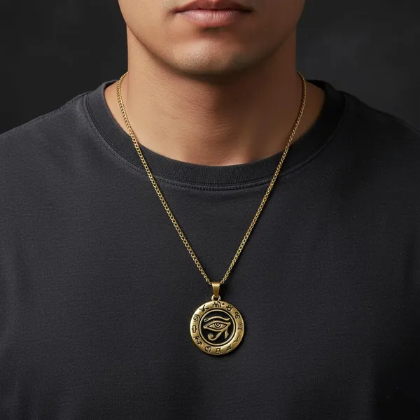 Eye_Of_Horus_Pendant_Necklace_For_Men_Boys_Ancient_Protection_Symbol_Gold_Tone_Stainless_Steel_Chain_Jewelry