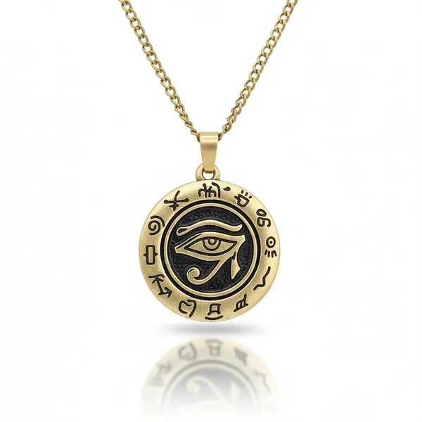 Eye_Of_Horus_Pendant_Necklace_For_Men_Boys_Ancient_Protection_Symbol_Gold_Tone_Stainless_Steel_Chain_Jewelry