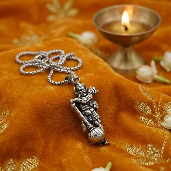 Stainless_Steel_Oxidised_Silver_Hanuman_Standing_Full_Body_Pendant_For_Men