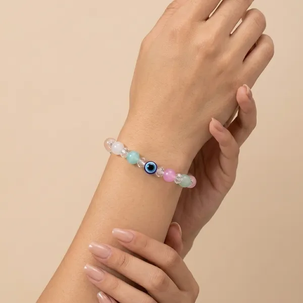 Multicolor_Glass_Crystal_Evil_Eye_Stretch_Bracelet_Set_For_Women