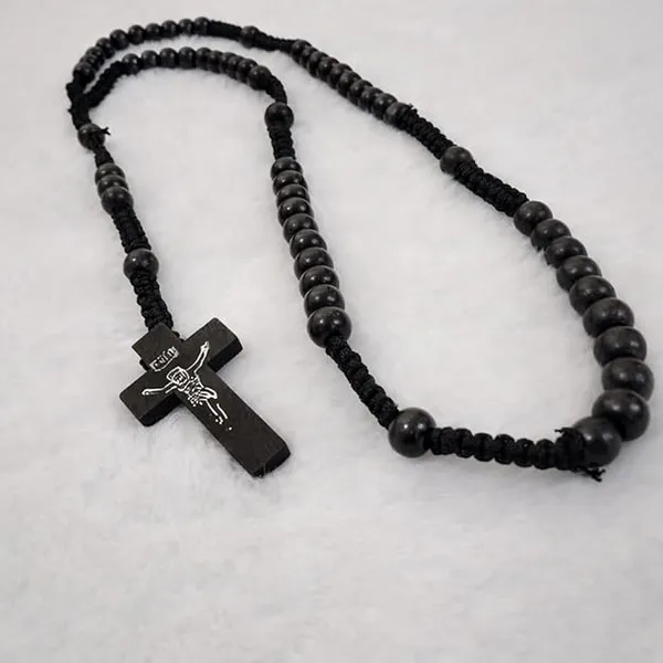 Handmade_Black_Wood_Engraved_Rosary_Bead_Necklace_With_Crucifix_Unisex