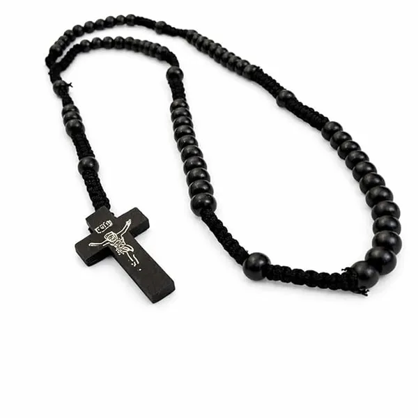 Handmade_Black_Wood_Engraved_Rosary_Bead_Necklace_With_Crucifix_Unisex