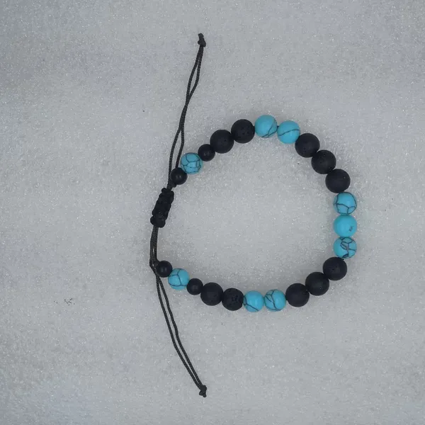 Blue_Turquoise_Lava_Stone_Adjustable_Beaded_Bracelet_For_Unisex