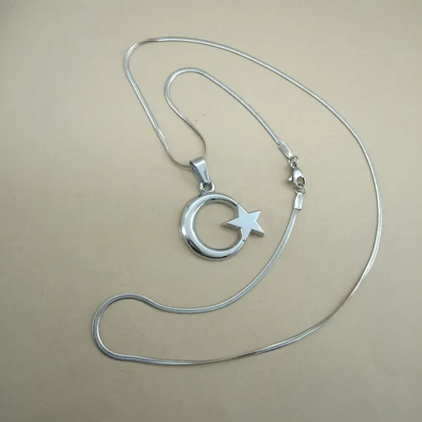 Anti_Tarnish_Stainless_Steel_Star_And_Crescent_Moon_Pendant_Necklace_For_Women_/_Girls
