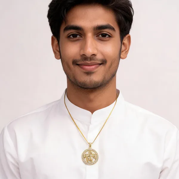 Mahadev_Hindi_Script_Trishul_Crown_Round_Disc_Pendant_Necklace_For_Men_Stainless_Steel_Anti_Tarnish_Gold_Plated_Zircon_Diamond_Studded_Lord_Shiva_Locket_With_Chain_Religious_Spiritual_Jewellery