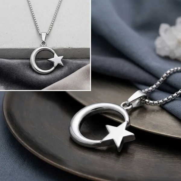 Anti_Tarnish_Stainless_Steel_Star_And_Crescent_Moon_Pendant_Necklace_With_Box_Chain_For_Men_And_Boys