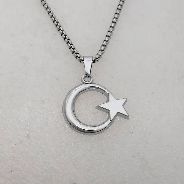 Anti_Tarnish_Stainless_Steel_Star_And_Crescent_Moon_Pendant_Necklace_With_Box_Chain_For_Men_And_Boys