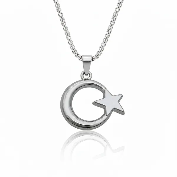 Anti_Tarnish_Stainless_Steel_Star_And_Crescent_Moon_Pendant_Necklace_With_Box_Chain_For_Men_And_Boys