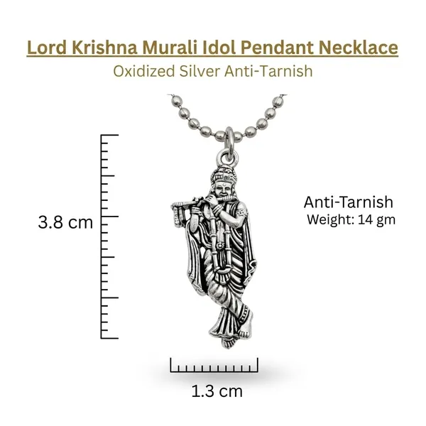 Stainless_Steel_Oxidised_Silver_Radha_Krishna_Bansuri_Pendant_Combo_Unisex