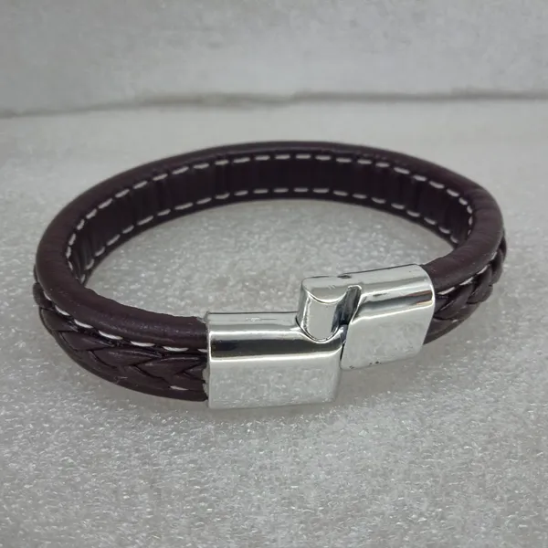 Men'S_Genuine_Leather_Braided_Bracelet_With_Stainless_Steel_Slide_Lock_Clasp