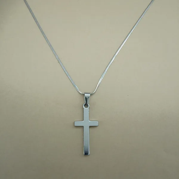 Anti_Tarnish_Stainless_Steel_Plain_Cross_Pendant_Necklace_For_Women_Minimalist_Polished_Silver_Tone_Christian_Cross_With_Snake_Chain