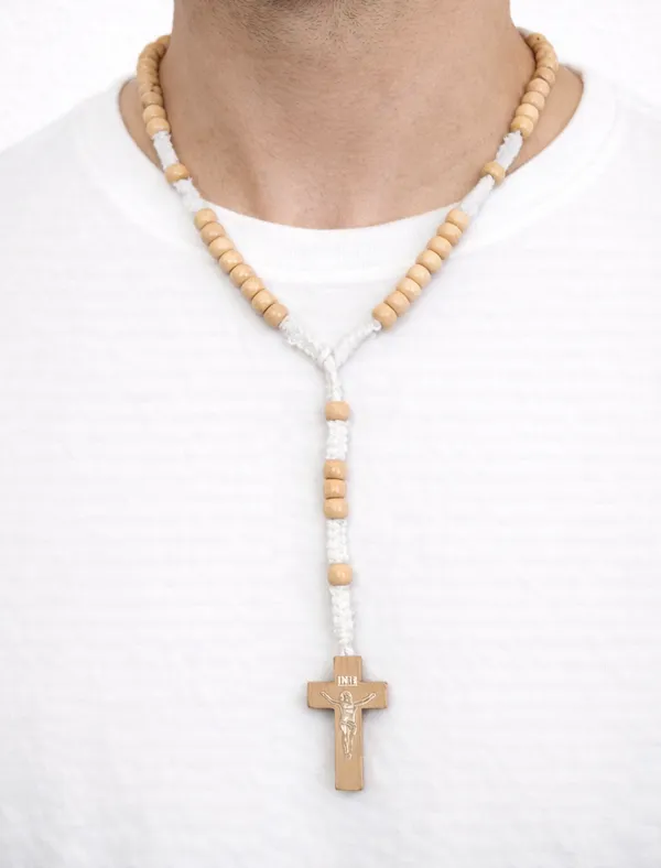 Handmade_Timber_Wood_Rosary_Bead_Necklace_With_Crucifix_Unisex
