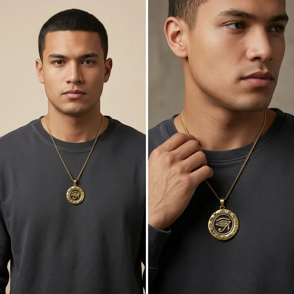 Eye_Of_Horus_Pendant_Necklace_For_Men_Boys_Ancient_Protection_Symbol_Gold_Tone_Stainless_Steel_Chain_Jewelry