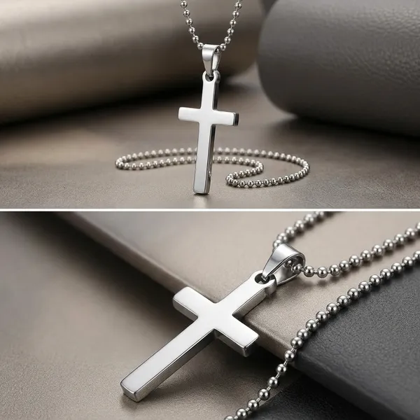 Silver_Stainless_Steel_Minimalist_Plain_Cross_Pendant_Necklace_For_Men
