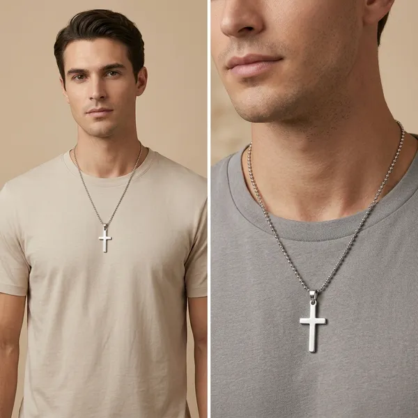 Silver_Stainless_Steel_Minimalist_Plain_Cross_Pendant_Necklace_For_Men