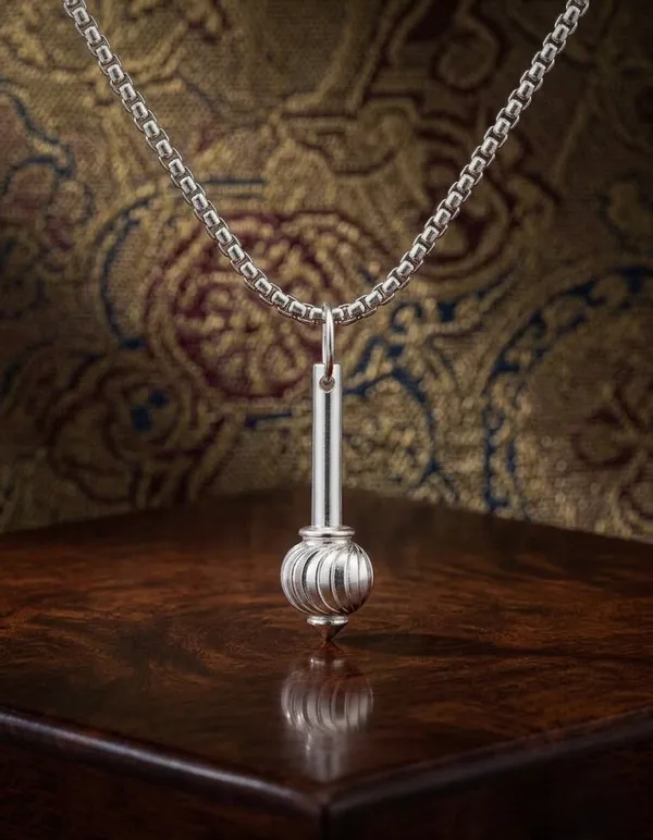 Stainless_Steel_Polished_Silver_Hanuman_Gada_Rolo_Chain_Pendant_For_Men