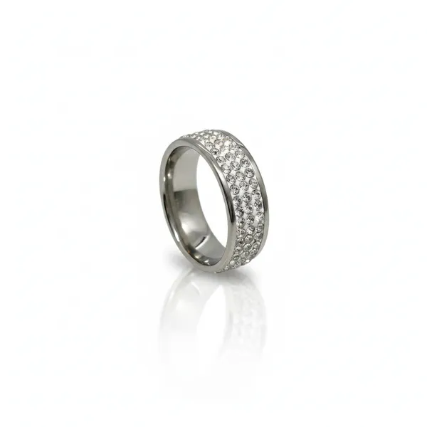 Silver_Stainless_Steel_Cubic_Zirconia_Multi_Row_Eternity_Band_Ring_For_Unisex