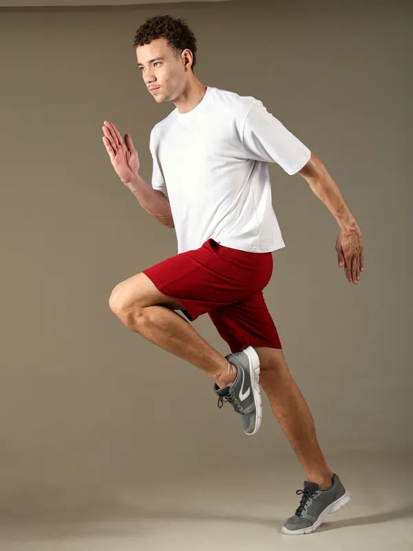 Red_Cotton_Shorts_For_Men