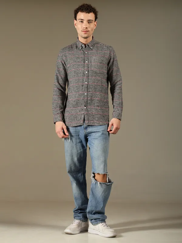 Grey_Cotton_Shirt_For_Men