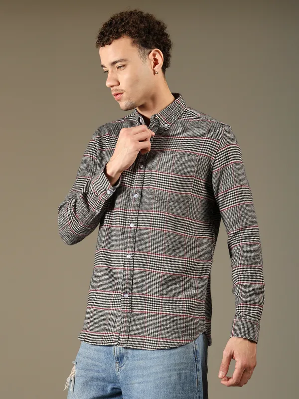 Grey_Cotton_Shirt_For_Men