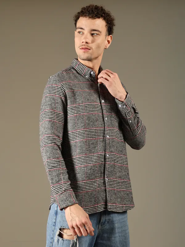 Grey_Cotton_Shirt_For_Men