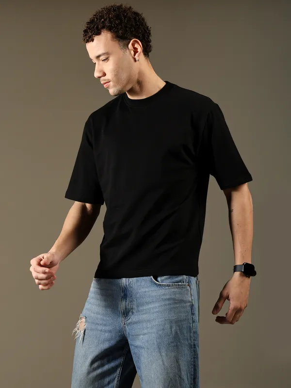 Black_Cotton_T-Shirt_For_Men