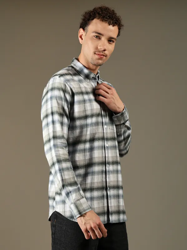 Graphite_Check_Cotton_Shirt_For_Men