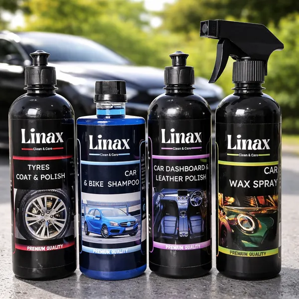 Linax_Car_Care_Cleaning_Kit_Set_Of_4_Tyre_Polish,_Shampoo,_Dashboard_Polish_And_Wax_Spray