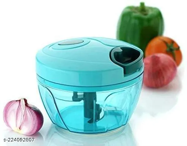 Blue_Compact_Manual_Chopper_With_Blades
