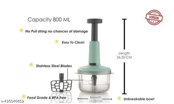 Black_Manual_Speedy_Hand_Press_Food_Chopper