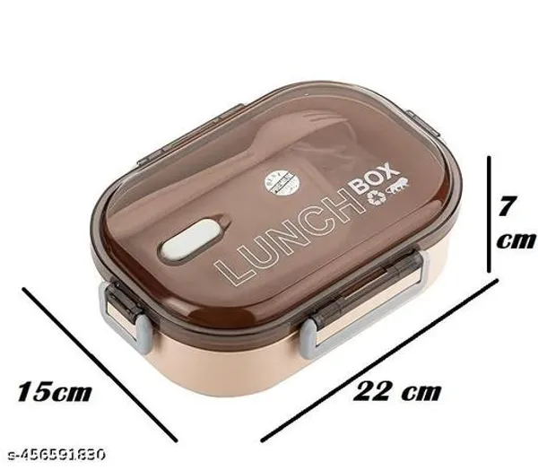 Peach_2_Compartment_Lunch_Box_With_Spoon_|_Airtight_And_Leak_Proof