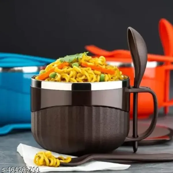 Brown_Stainless_Steel_Noodle_Bowl_With_Lid_And_Spoon_Holder