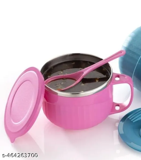 Brown_Stainless_Steel_Noodle_Bowl_With_Lid_And_Spoon_Holder