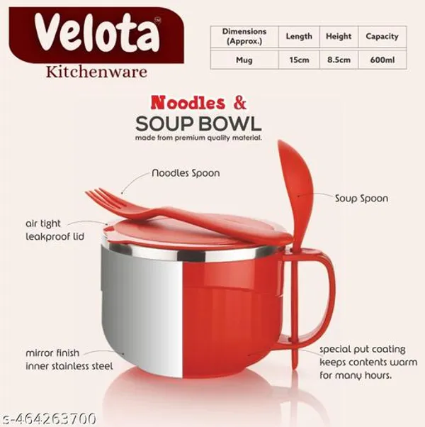 Brown_Stainless_Steel_Noodle_Bowl_With_Lid_And_Spoon_Holder