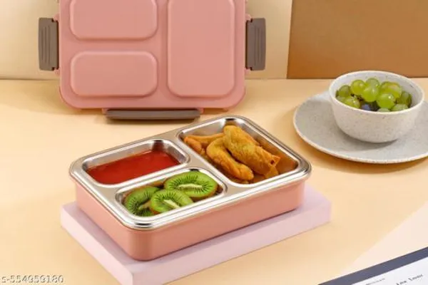 Grey_3_Compartment_Stainless_Steel_Lunch_Box_|__Leak_Proof_