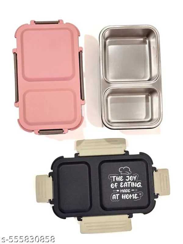 Pink_2_Compartment_Stainless_Steel_Lunch_Box_|_Leak_Proof_
