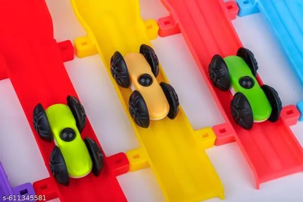 Multicolour_Racer_Ramp_Car_Toy_4_Ramps_And_4_Cars