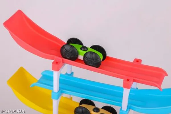 Multicolour_Racer_Ramp_Car_Toy_4_Ramps_And_4_Cars
