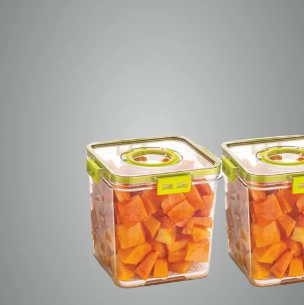 Green_Unbreakable_Airtight_Square_Plastic_Containers_Set