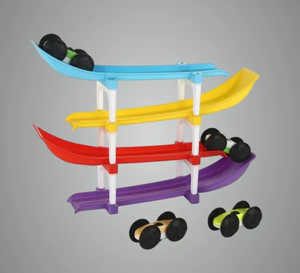 Multicolour_Racer_Ramp_Car_Toy_4_Ramps_And_4_Cars