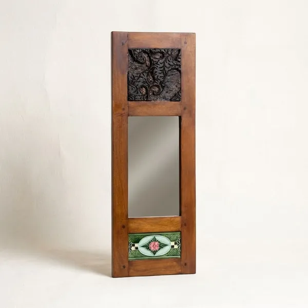 Balsam_Aaina_with_Wood,_Carved_block_&_Tile__-_Mirror_for_Home_Decor