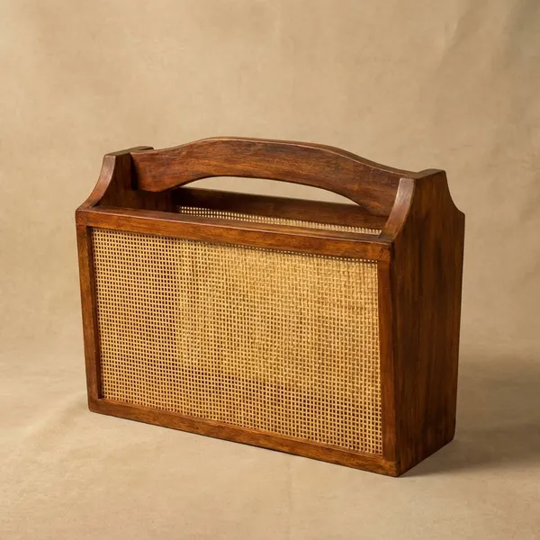 Magazine_Rack_-_Wood_And_Rattan_For_Home_Decor