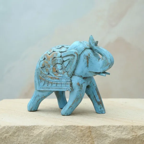 Decorative_Wooden_Elephant_-_Blue