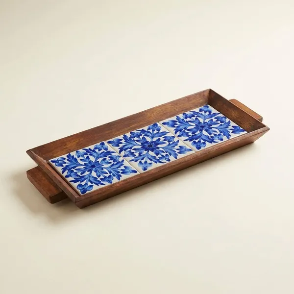 Magnolia_Long_Tray_(Blue_Tile_Long_Wooden_Trays_For_Home_Decor)