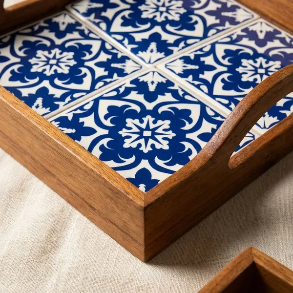 Cloverleaf_Square_Tray_-Tile_&_Wood_Tray_For_Home_Decor
