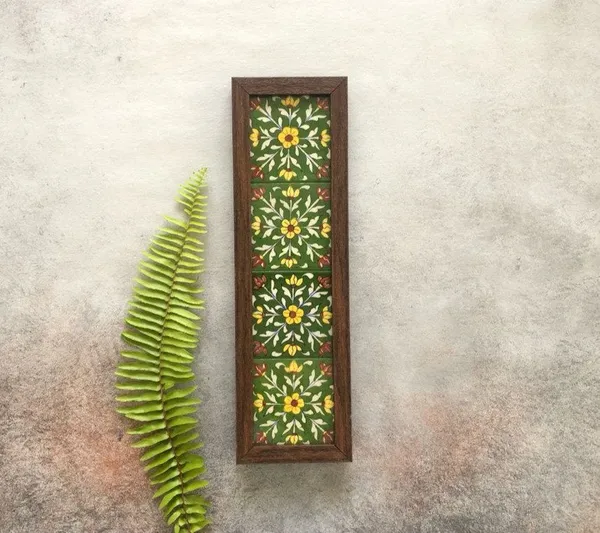 Green_Rangoli_Wall_Frame_-_Tile_&_Wood_Wall_Frames_For_Home_Decor
