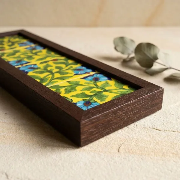 Twinspur_Wall_Frame_(Yellow_Tile_&_Wood_Wall_Frames_For_Home_Decor_)