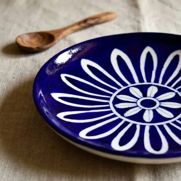 Blue_Jasmine_Wall_Plate_8”_-_Blue_Pottery_Ceramic_Wall_Plates__For_Home_Decor