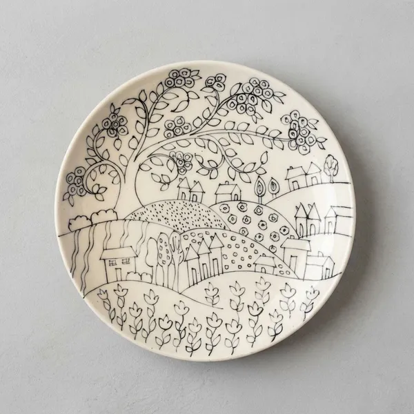 Tranquil_Wall_Plate_10"_-_Blue_Pottery_Ceramic_Wall_Plate_For_Home_Decor